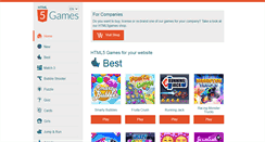 Desktop Screenshot of html5games.com